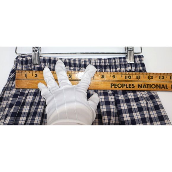 Y2K Vintage Earth Music & Ecology Gingham Wrap Skirt Ruffle Hem Sz M Cottagecore - Picture 3 of 13